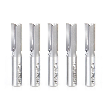 Amana Tool - 45420-5 - 5 PC 2 FL 1/2"DIAx1/2 SHK