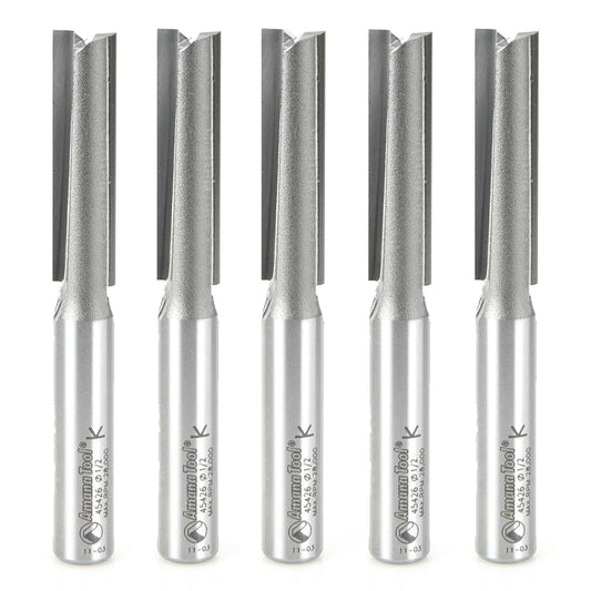 Amana Tool - 45426-5 - 5 PC 2 FL 1/2"DIAx1/2 SHK