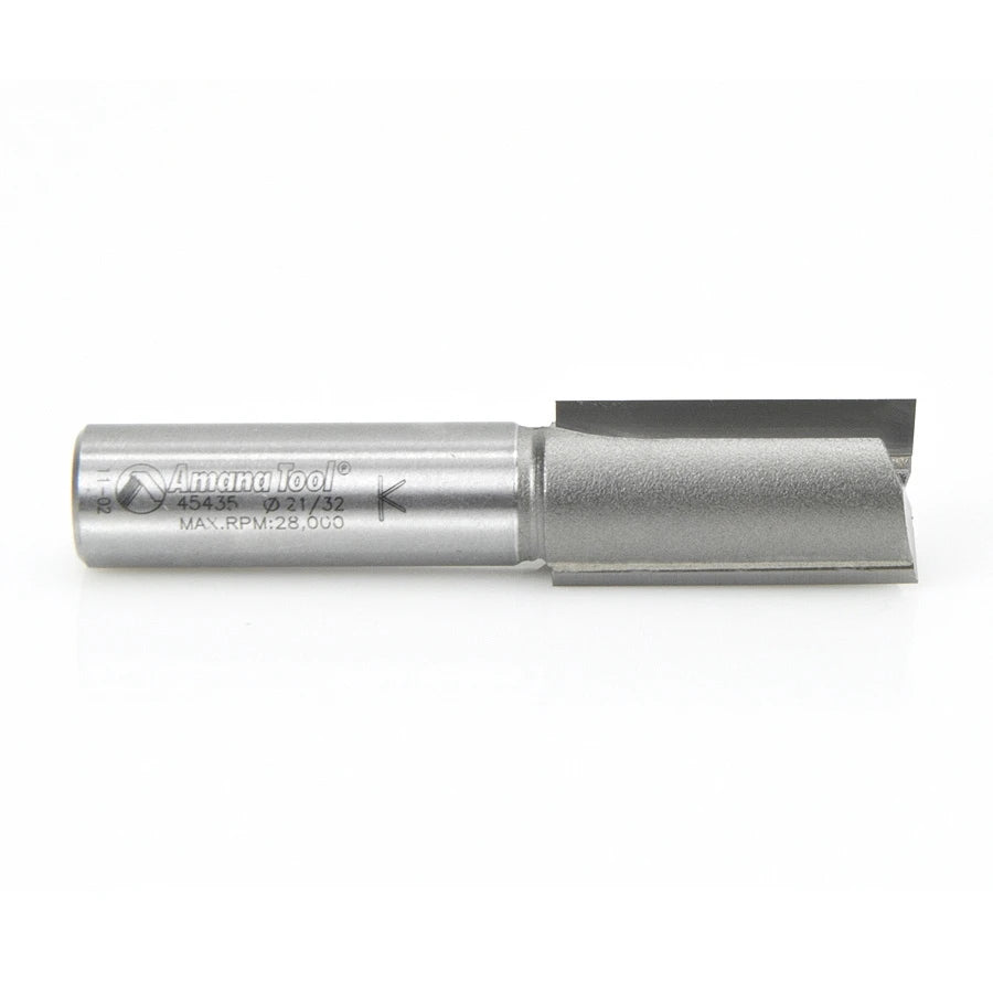 Amana Tool - 45435 - 2 FLUTE 21/32 DIA 1/2 SHANK