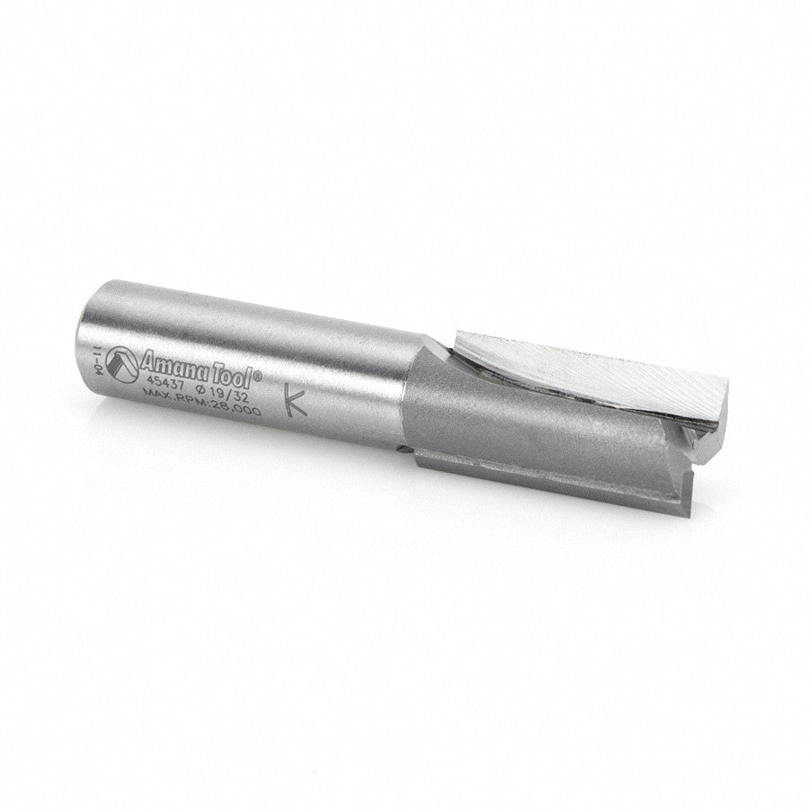 Amana Tool - 45437 - 2 FLUTE 19/32 DIA.1/2 SHANK