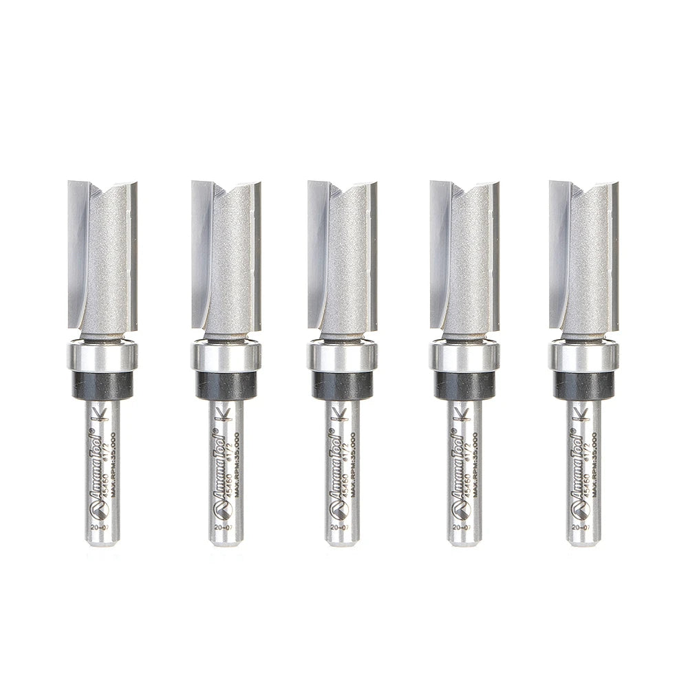 Amana Tool - 45460-5 - 5 PC PLUNGE 1/2 DIA X1/4 SHANK