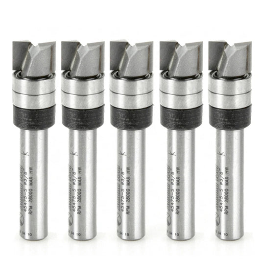 Amana Tool - 45475-S-5 - 5PC PLUNGE 3/8" DIA.1/4" SHANK