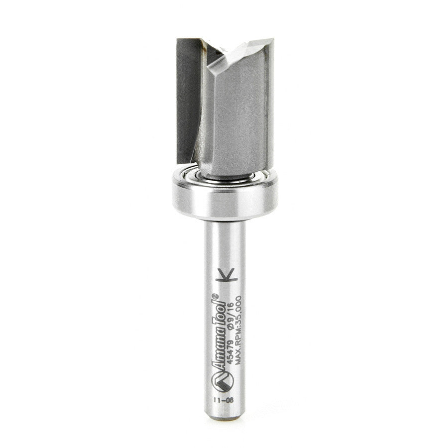 Amana Tool - 45479 - 9/16"X 3/4"PLUNGE 1/4"SHK W/BB