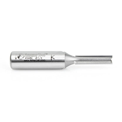 Amana Tool - 45486 - 2 FLUTE 1/4 DIAMETER 1/2 SHANK