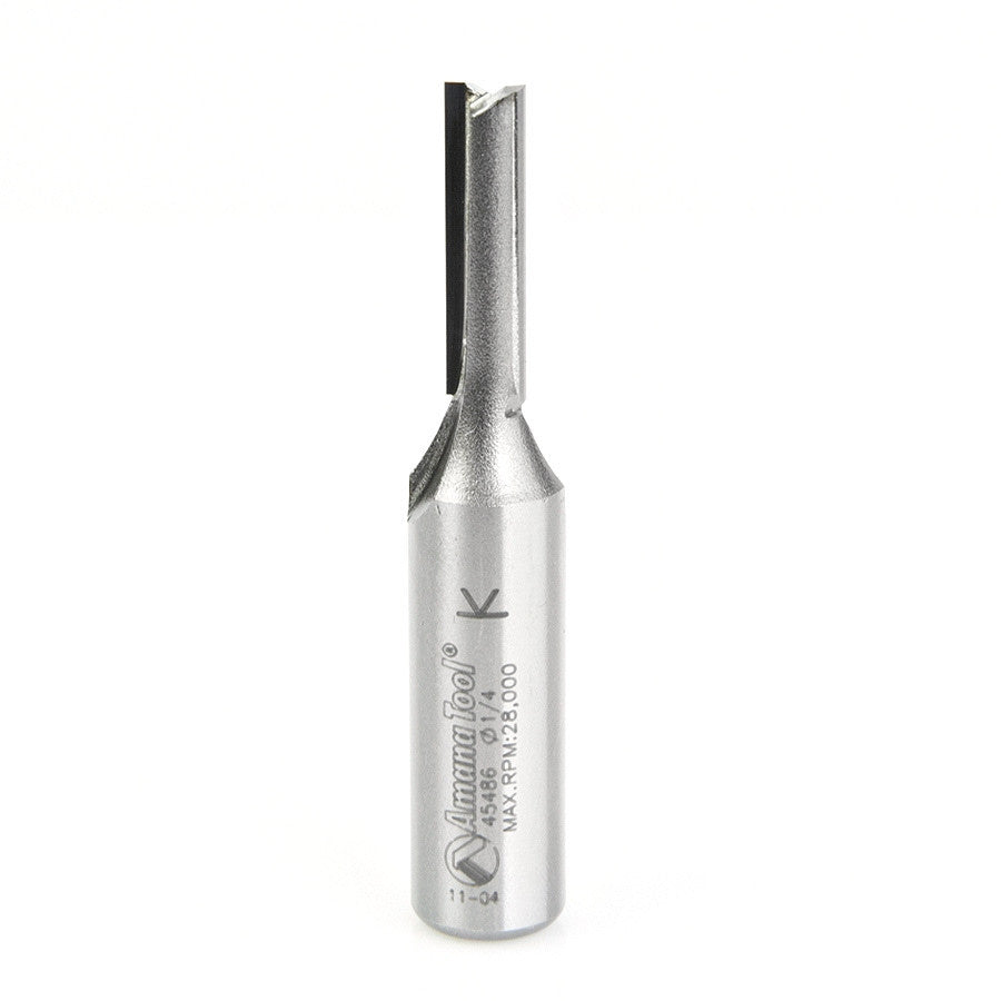 Amana Tool - 45486 - 2 FLUTE 1/4 DIAMETER 1/2 SHANK