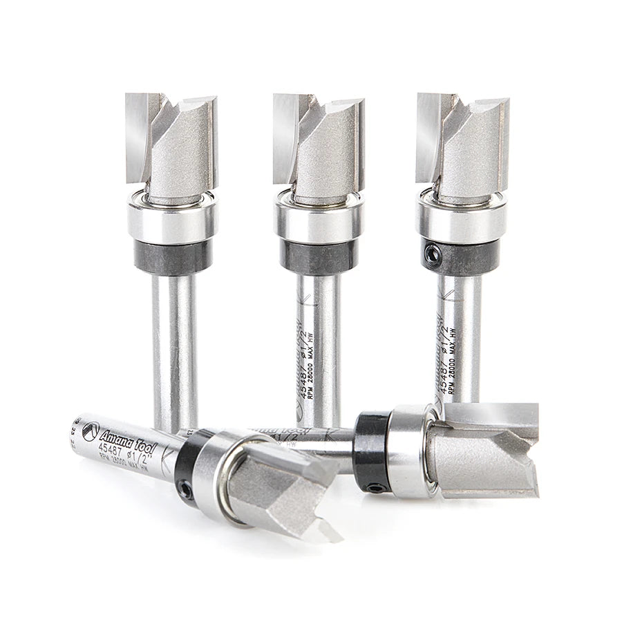 Amana Tool - 45487-5 - 5 PC PLUNGE 1/2 DIA X1/4 SHANK