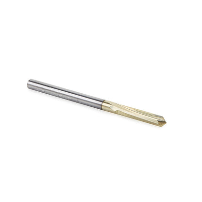 Amana Tool - 45608 - 1/8"Dx1/8" ZrN 90D 2FL VGROOVE