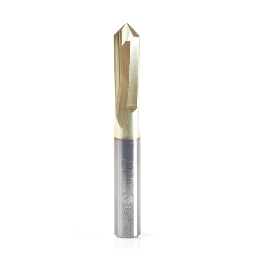 Amana Tool - 45612 - 1/4" D ZrN 90D 2FL V GROOVE