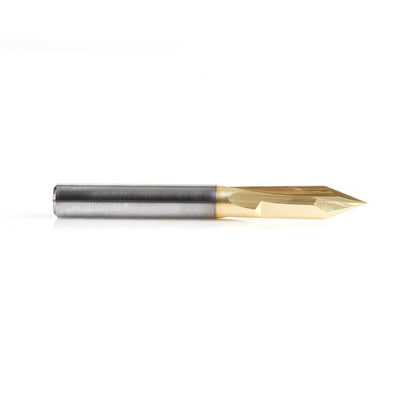 Amana Tool - 45613 - 1/4" D ZrN 40D 2FL V GROOVE