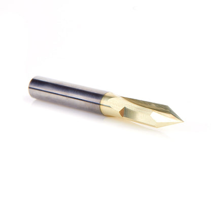 Amana Tool - 45613 - 1/4" D ZrN 40D 2FL V GROOVE