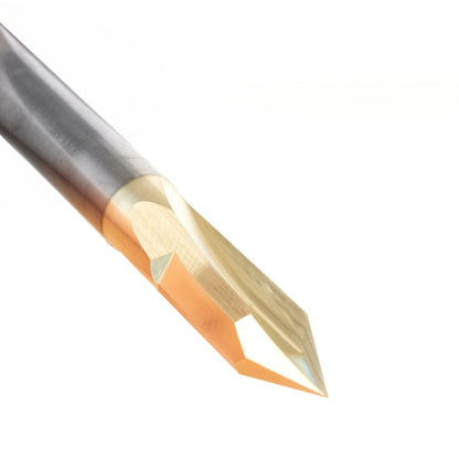Amana Tool - 45613 - 1/4" D ZrN 40D 2FL V GROOVE