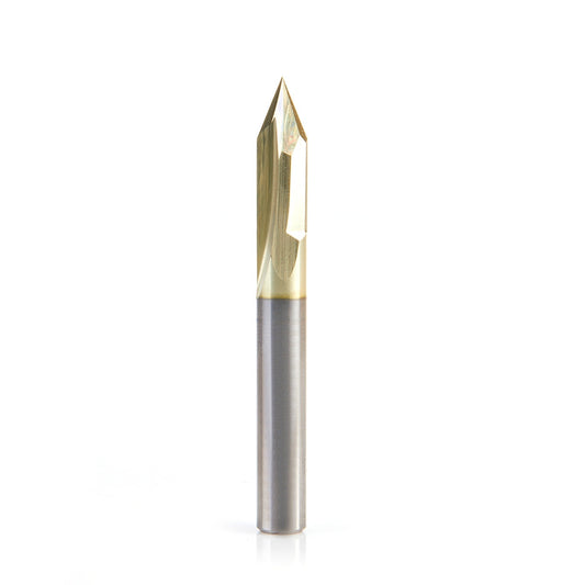 Amana Tool - 45613 - 1/4" D ZrN 40D 2FL V GROOVE