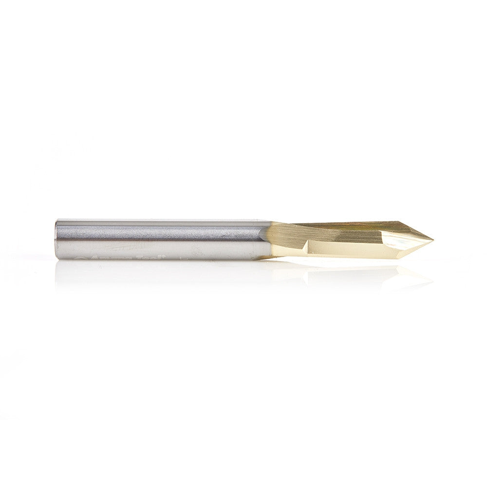Amana Tool - 45615 - 1/4" D ZrN 60D 2FL V GROOVE