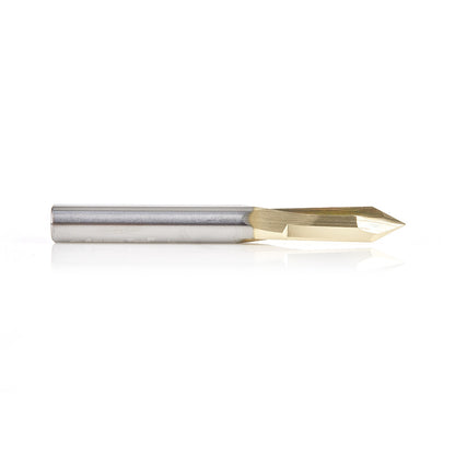Amana Tool - 45615 - 1/4" D ZrN 60D 2FL V GROOVE