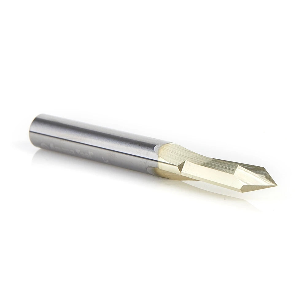 Amana Tool - 45615 - 1/4" D ZrN 60D 2FL V GROOVE