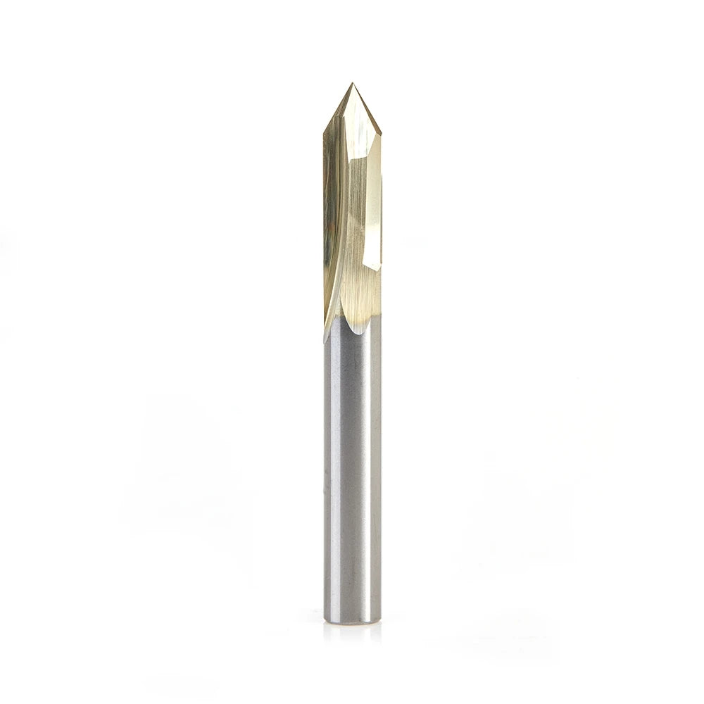 Amana Tool - 45615 - 1/4" D ZrN 60D 2FL V GROOVE