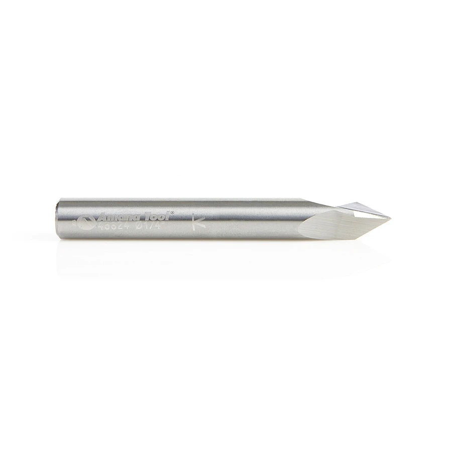 Amana Tool - 45624 - 60D V GROOVE 3FL 1/4"Dx1/4"SHK