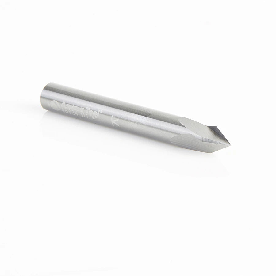 Amana Tool - 45624 - 60D V GROOVE 3FL 1/4"Dx1/4"SHK