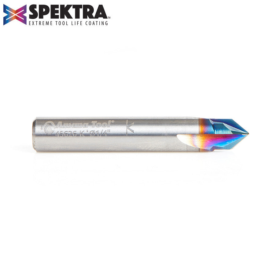 Amana Tool - 45626-K - 3FL 90DVGROOVE 1/4"Dx1/4"SK SP