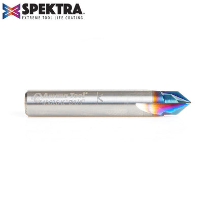 Amana Tool - 45626-K - 3FL 90DVGROOVE 1/4"Dx1/4"SK SP