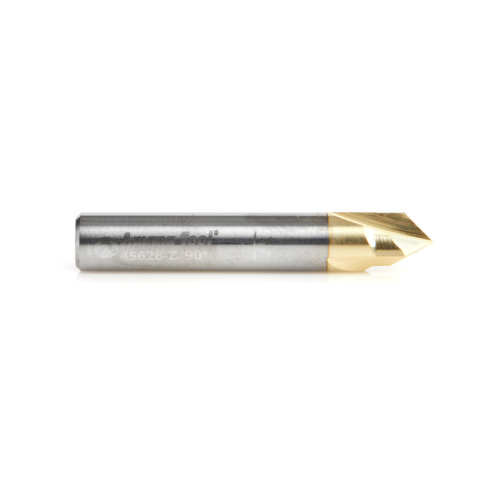Amana Tool - 45626-Z - 3FL 90DVGROOVE 1/4Dx1/4"SK ZrN