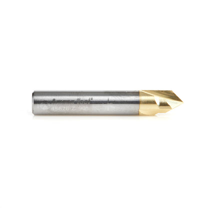 Amana Tool - 45626-Z - 3FL 90DVGROOVE 1/4Dx1/4"SK ZrN
