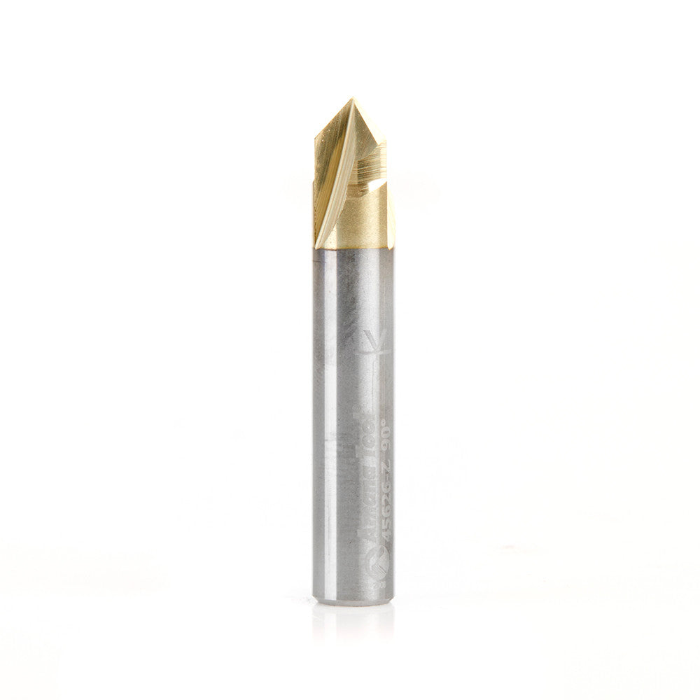 Amana Tool - 45626-Z - 3FL 90DVGROOVE 1/4Dx1/4"SK ZrN