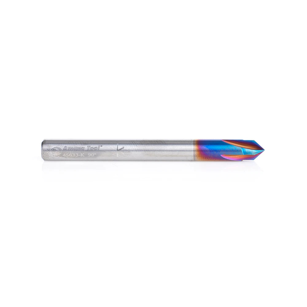 Amana Tool - 45633-K - 90 DV GROOVE 4FL 1/4"D SPEKTRA