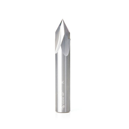 Amana Tool - 45636 - 60D V GROOVE 2FL 1/2"Dx1/2"SHK