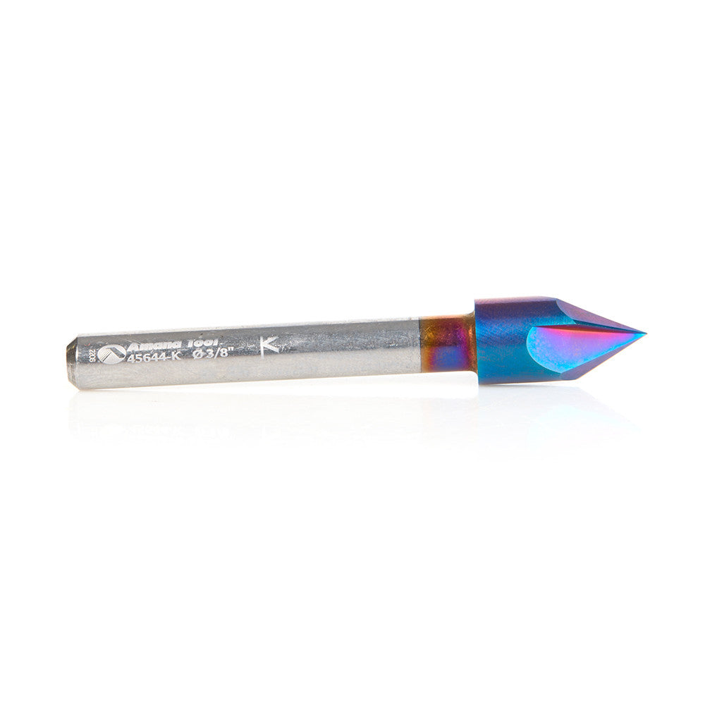Amana Tool - 45644-K - 60D V GROOVE 3FL 1/4"D SPEKTRA