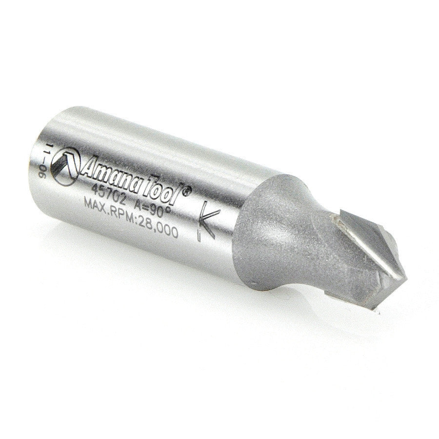 Amana Tool - 45702 - 90DV GROOVE 3/8 DIA 1/2 SHANK.