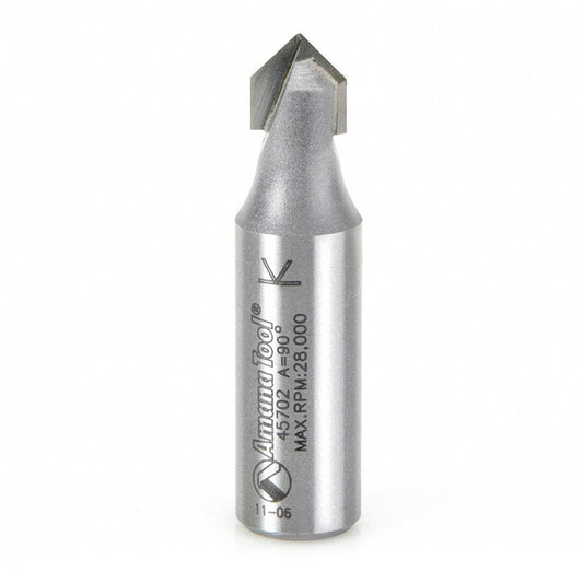 Amana Tool - 45702 - 90DV GROOVE 3/8 DIA 1/2 SHANK.