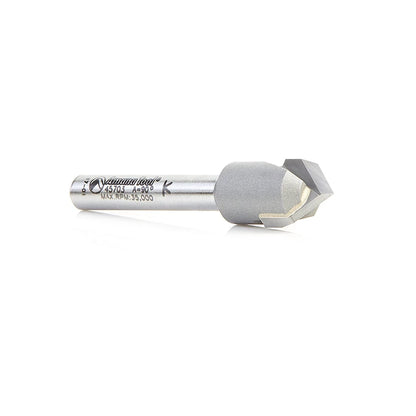 Amana Tool - 45703 - 90D V GROOVE 1/2 DIA. 1/4SHANK