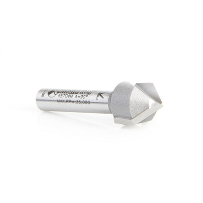 Amana Tool - 45704M - 90D VGROOVE 12mm DIA 6MM SHANK