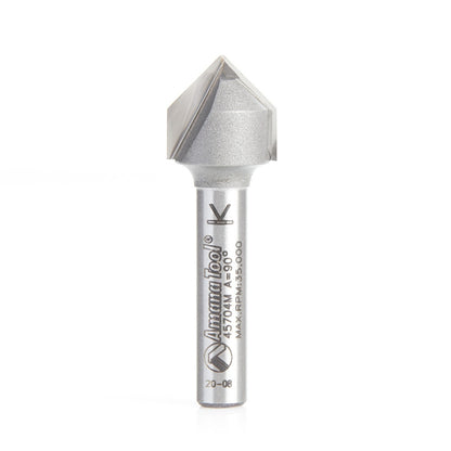Amana Tool - 45704M - 90D VGROOVE 12mm DIA 6MM SHANK