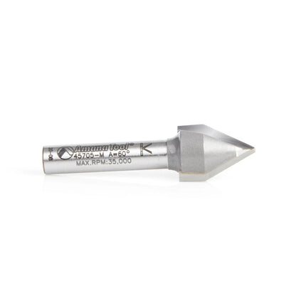 Amana Tool - 45705-M - 60D V GROOVE 12mmDIA 6mm SHANK