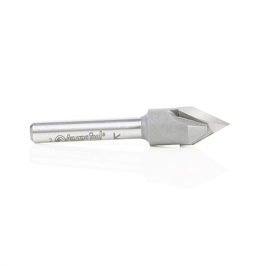 Amana Tool - 45707 - 60D V GROOVE 1/2 DIA. 1/4SHANK