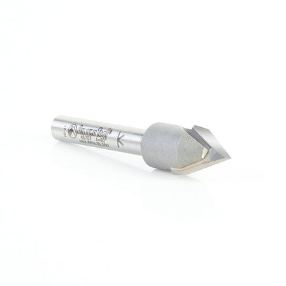 Amana Tool - 45707 - 60D V GROOVE 1/2 DIA. 1/4SHANK
