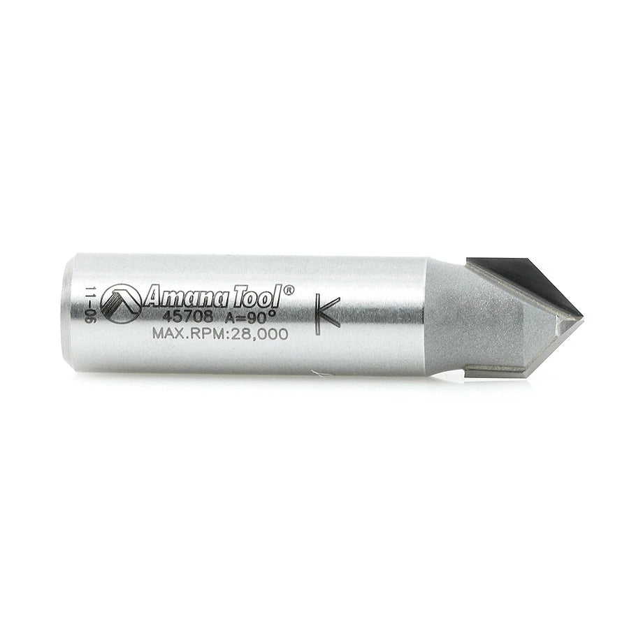 Amana Tool - 45708 - 90DV GROOVE 1/2 DIA 1/2 SHANK.