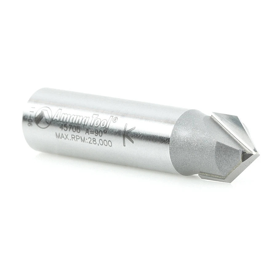 Amana Tool - 45708 - 90DV GROOVE 1/2 DIA 1/2 SHANK.