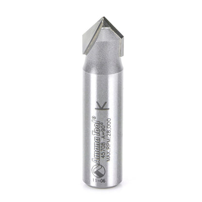 Amana Tool - 45708 - 90DV GROOVE 1/2 DIA 1/2 SHANK.
