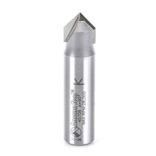 Amana Tool - 45708 - 90DV GROOVE 1/2 DIA 1/2 SHANK.