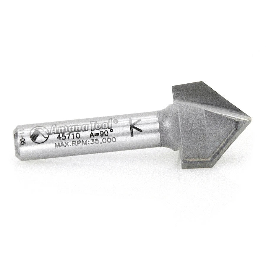Amana Tool - 45710 - 90DV GROOVE 5/8 DIA 1/4 SHANK.