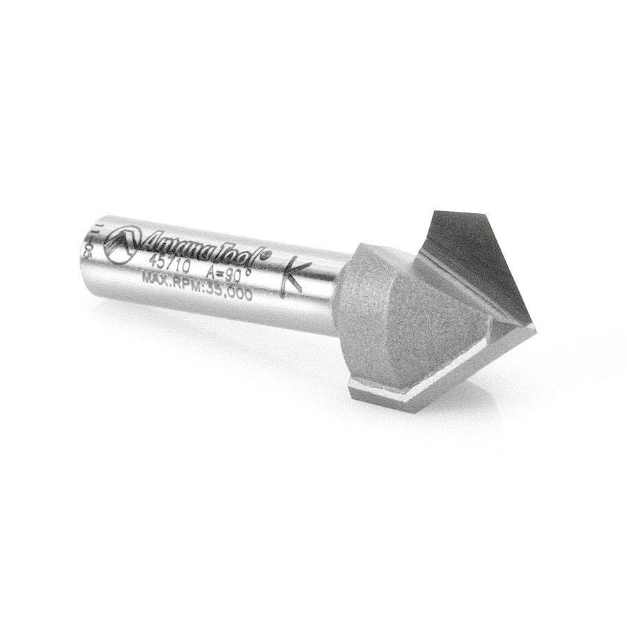 Amana Tool - 45710 - 90DV GROOVE 5/8 DIA 1/4 SHANK.