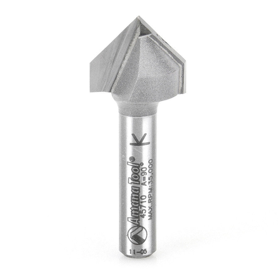 Amana Tool - 45710 - 90DV GROOVE 5/8 DIA 1/4 SHANK.