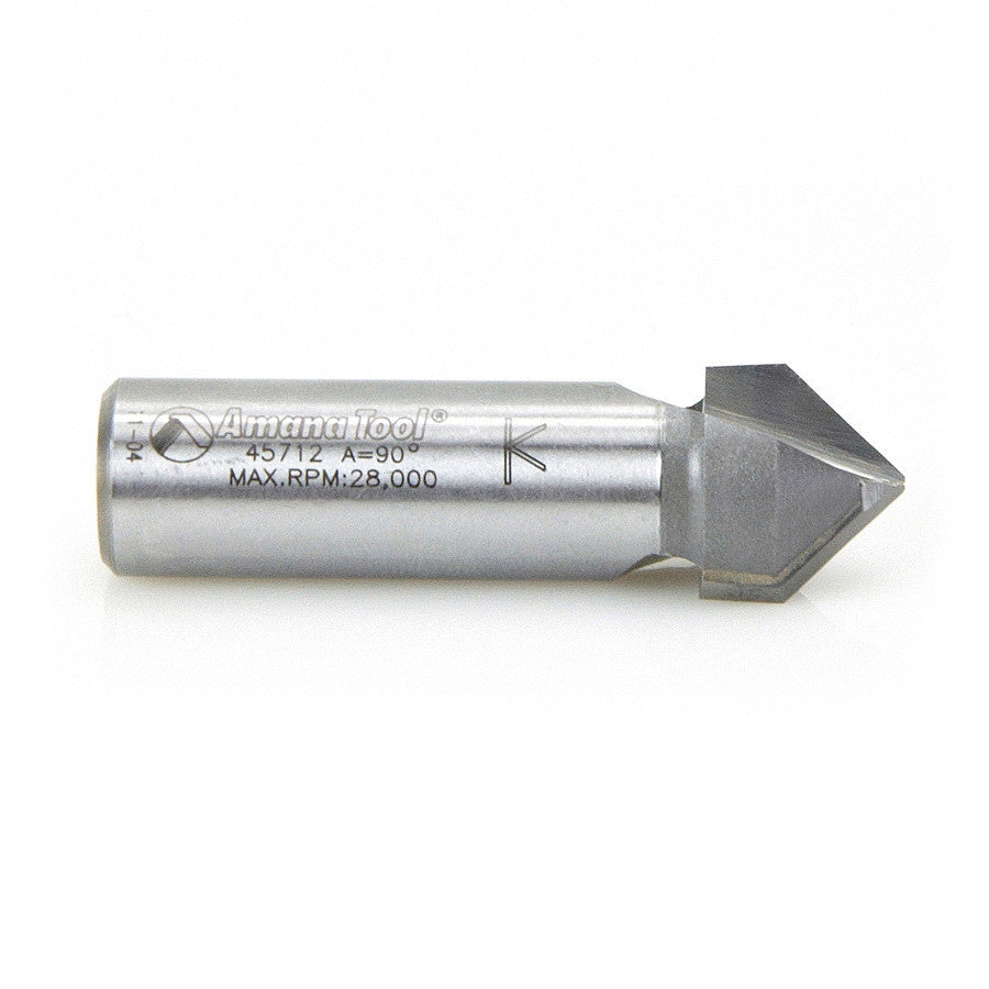 Amana Tool - 45712 - 90DV GROOVE 5/8 DIA 1/2 SHANK.