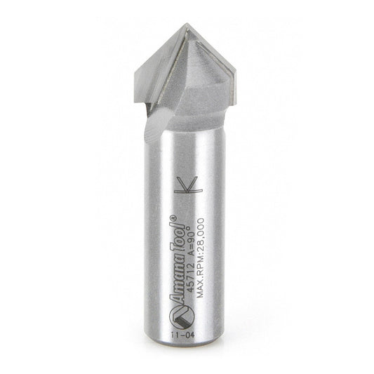 Amana Tool - 45712 - 90DV GROOVE 5/8 DIA 1/2 SHANK.