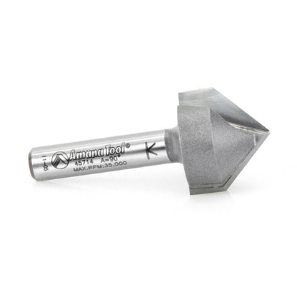 Amana Tool - 45714 - 90DV GROOVE 3/4 DIA 1/4 SHANK.