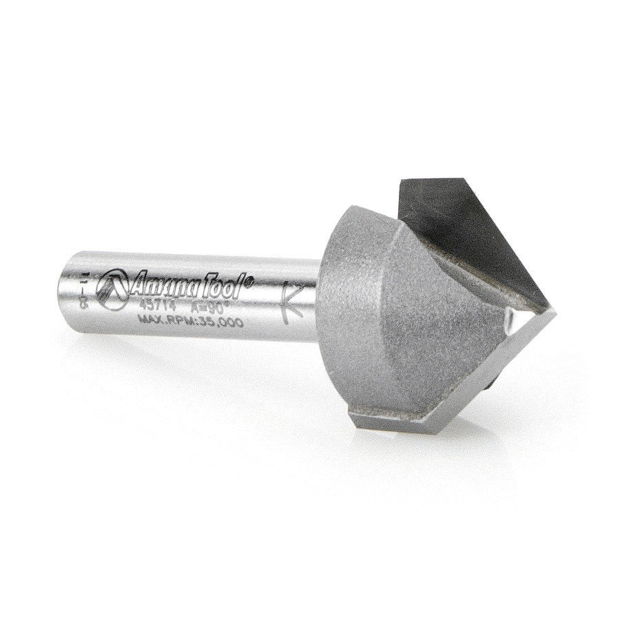 Amana Tool - 45714 - 90DV GROOVE 3/4 DIA 1/4 SHANK.