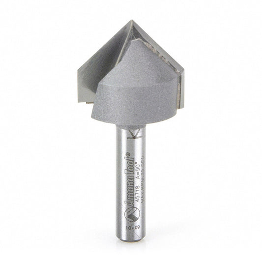 Amana Tool - 45718 - 90D V GROOVE 7/8 DIA 1/4 SHANK